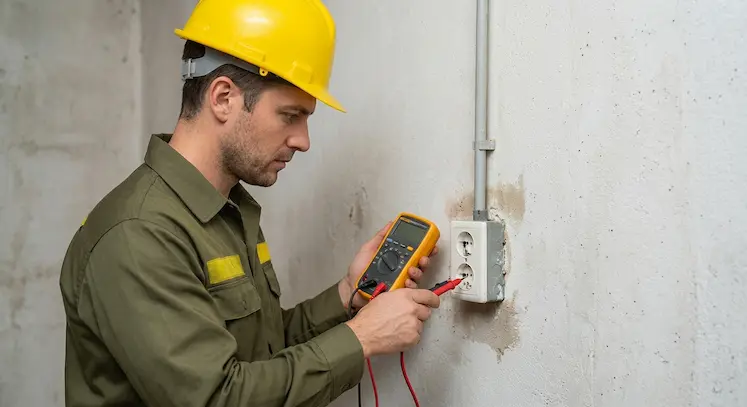 Elettricista Pronto Intervento Bergamo durante l'aggiornamento di un quadro elettrico